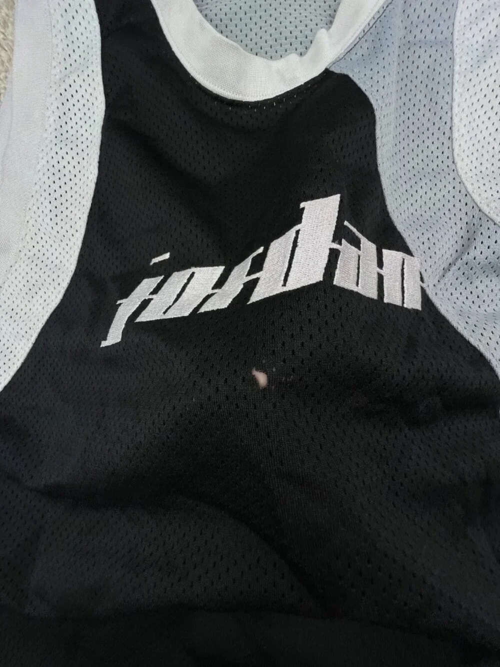 Nike Air Jordan 20th Anniversary Jersey Embroidered Mens Size 2XL Black White